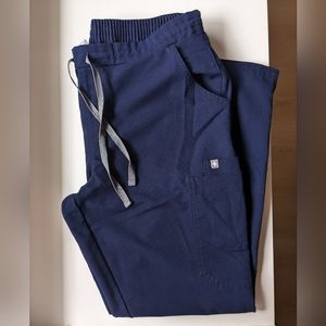 Figs Navy Yola Skinny scrub pants